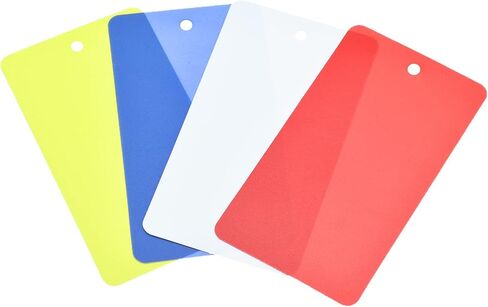 MECCANIXITY Waterproof Wires Plastic Shipping Tags,for Product Identification Tags,Valve Marking,Outdoor Tagging,1.95x3.51 inch 4 Colors 100Packs in Saudi Arabia