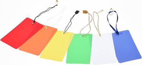 MECCANIXITY Waterproof Wires Plastic Shipping Tags,for Product Identification Tags,Valve Marking,Outdoor Tagging,1.95x3.51 inch 4 Colors 100Packs in Saudi Arabia