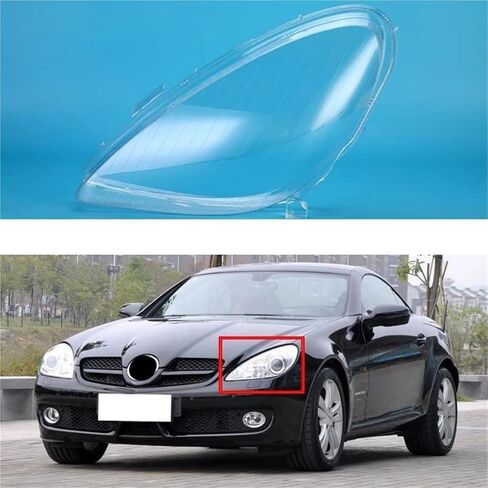 استبدال تلقائي لمصباح الكمبيوتر الشفاف الإسكان الواقي الأمامي لبنز SLK W171 2004-2010 SLK280 SLK300 SLK350 (يسار + يمين) in Saudi Arabia