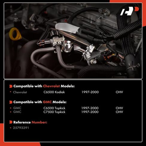 مفتاح ضغط الفرامل الممتاز [2 دبابيس] متوافق مع GMC C6500 C7500 Topkick 1997-2000 وChevrolet C6500 Kodiak 1997-2000 in Saudi Arabia