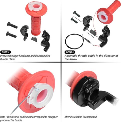 Universal Mini Bike Throttle Assembly&Cable Kit | Direct Replacement for Coleman BT200X,CT200U/EX,MB200&Predator 212cc/196cc Engines | Fits Most 7/8" Handlebar Mini Bikes with Cruise Control (Purple) in Saudi Arabia