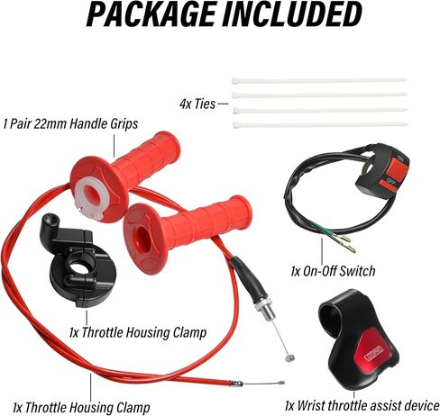 Universal Mini Bike Throttle Assembly&Cable Kit | Direct Replacement for Coleman BT200X,CT200U/EX,MB200&Predator 212cc/196cc Engines | Fits Most 7/8" Handlebar Mini Bikes with Cruise Control (Purple) in Saudi Arabia