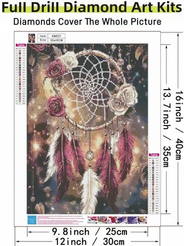 Flowers Diamond Art Kits for Adults, 5D Diamond Painting for Beginners in Saudi Arabia