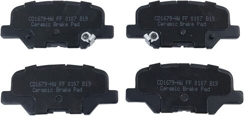 Front and Rear Brake Pad Set Ceramic Hardware Compatible with 2018-2019 Mitsubishi Outlander in Saudi Arabia