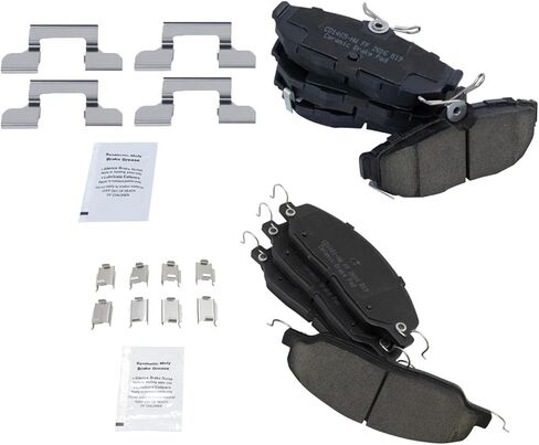 Front and Rear Brake Pad Set Ceramic Hardware Compatible with 2011-2014 Ford Mustang in Saudi Arabia