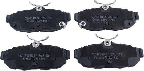 Front and Rear Brake Pad Set Ceramic Hardware Compatible with 2011-2014 Ford Mustang in Saudi Arabia