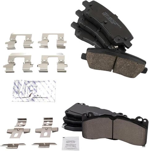 Front and Rear Brake Pad Set Ceramic Hardware Compatible with 2015-2022 Ford Mustang in Saudi Arabia
