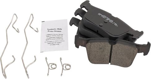 Front and Rear Brake Pad Set Ceramic Hardware Compatible with 2021 Ford Edge in Saudi Arabia
