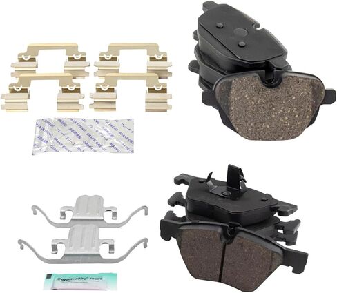 Front and Rear Brake Pad Set Ceramic Hardware Compatible with 2011-2016 BMW 528i in Saudi Arabia