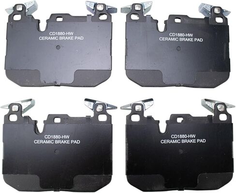Front and Rear Brake Pad Set Ceramic Hardware Compatible with 2012-2013 BMW 335i in Saudi Arabia