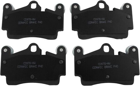 Front and Rear Brake Pad Set Ceramic Hardware Compatible with 2010 Volkswagen Touareg in Saudi Arabia
