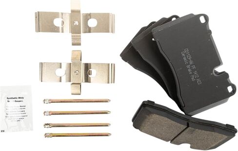 Front and Rear Brake Pad Set Ceramic Hardware Compatible with 2010 Volkswagen Touareg in Saudi Arabia