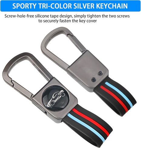 QBUC for BMW Key Fob Cover, Heavy Metal Key Case for BMW 2 5 6 7 Series X1 X2 X3 X5 X6 X7 Smart Key Full Protection Accessories (Gunmetal,Carbon Fiber Look) in Saudi Arabia