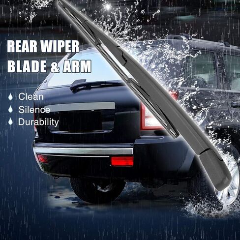X AUTOHAUX 355mm 14" Car Rear Windshield Wiper Blade Arm Set for Hyundai Santa Fe 07-12 in Saudi Arabia