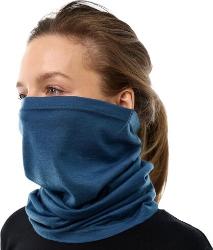 Merino.tech قناع رقبة للتزلج من صوف ميرينو - قناع الوجه لتدفئة الرقبة للرجال والنساء in Kuwait