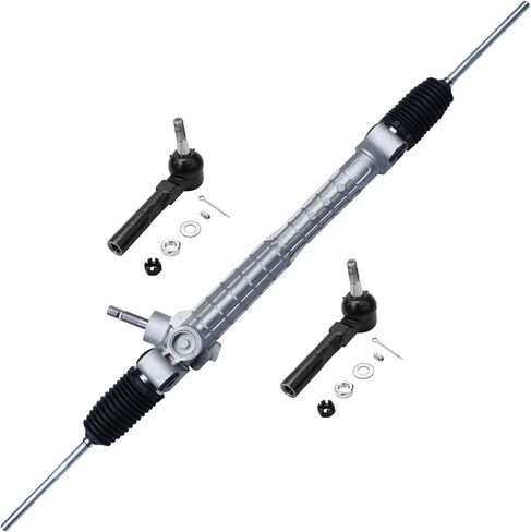 Detroit Axle - Front 3pc Rack and Pinion Kit for Chevrolet Malibu Oldsmobile Alero Cutlass Pontiac Grand Am, 1 Complete Power Steering Rack and Pinion 2 Outer Tie Rod Ends Replacement in Saudi Arabia
