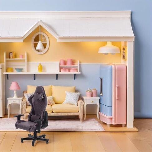Angoily Miniature Gaming Chair Model 1 12 Scale Miniature Gaming Chair Model Tiny Dollhouse Furniture Mini Office Collector Gamer Decor Realistic Dollhouse Accessories Figurines Decor Christmas in Saudi Arabia