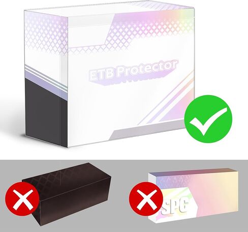 DEDC قطعتان من حافظة ETB الواقية من البلاستيك، حافظة عرض قابلة للتكديس للحماية من الأشعة فوق البنفسجية، حافظة سميكة من بلاستيك PET متوافقة مع صندوق عرض Elite Trainer Hobby in Kuwait