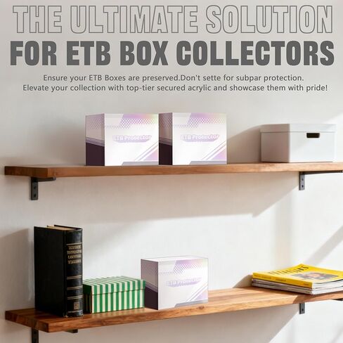DEDC قطعتان من حافظة ETB الواقية من البلاستيك، حافظة عرض قابلة للتكديس للحماية من الأشعة فوق البنفسجية، حافظة سميكة من بلاستيك PET متوافقة مع صندوق عرض Elite Trainer Hobby in Kuwait