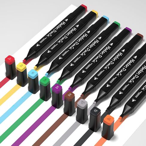 Alcohol Markers, 80 Colors Dual Tip Art Markers For Adults, Coloring Painting School Supplies Sketch Drawing Marker For Students Drawing and Coloring in Saudi Arabia