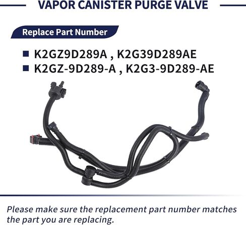 Vapor Canister Purge Valve K2GZ-9D289-A K2G3-9D289-AE Fit for Ford Edge 2015-2018 for Lincoln MKZ 2016-2018 for Lincoln Nautilus 2019-2022 Fuel Vapor Canister Vacuum Hose Pipe K2GZ9D289A in Saudi Arabia