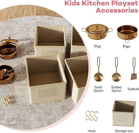 مطبخ لعب للأطفال، مجموعة ألعاب خشبية للمطبخ مع مساحة تخزين ذكية وإكسسوارات، مجموعة ألعاب مطبخ للأطفال الصغار مع موقد وفرن، مجموعة لعب تظاهرية، هدية للأعمار من 3 إلى 8 سنوات، باللون الأبيض in Kuwait