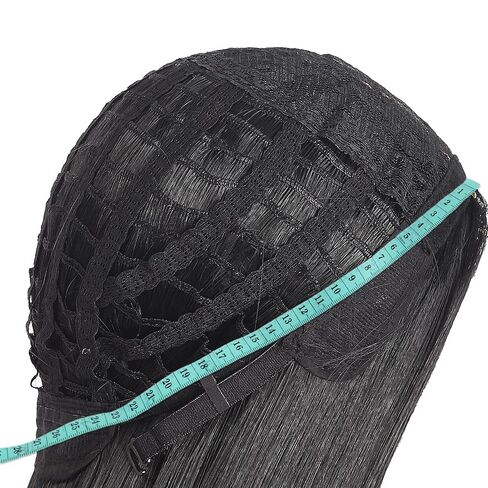 MapofBeauty 40 Inch/ 100 cm Carve Long Straight Cosplay Wig Anime Costume Party Wig (Black) in Kuwait