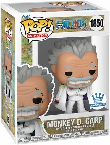 Funko Pop Anime – One Piece Monkey D. GARP #1850 | Official Vinyl Figure with Detailed Design | Navy Vice Admiral and Luffy's Grandpa | Anime Fan Edition | Window Box in Saudi Arabia