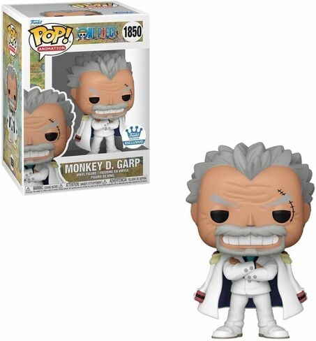 Funko Pop Anime – One Piece Monkey D. GARP #1850 | Official Vinyl Figure with Detailed Design | Navy Vice Admiral and Luffy's Grandpa | Anime Fan Edition | Window Box in Saudi Arabia