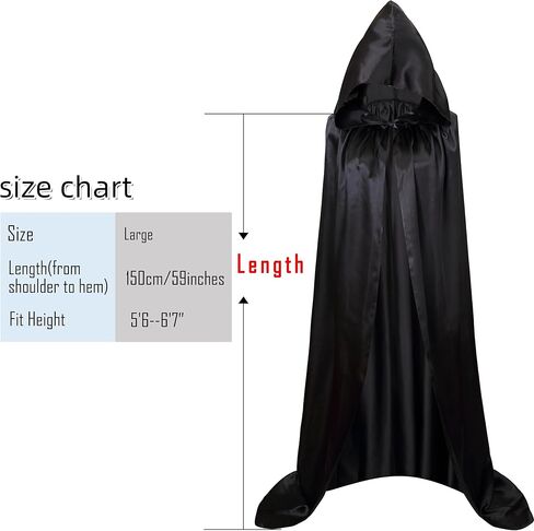 VGLOOK Unisex Hooded Halloween Christmas Cloak Costumes Party Cape in Kuwait