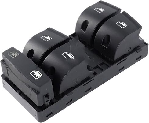 Window Control Switch For A3 8P For A6 For S6 RS6 For C6 For Q7 2004 2005 2006 2007 2008 2009 2010 2011 Chrome 4F0959851H Master Window Switch Control Button Car Push Button Switches(4F0959851 A F) in Saudi Arabia