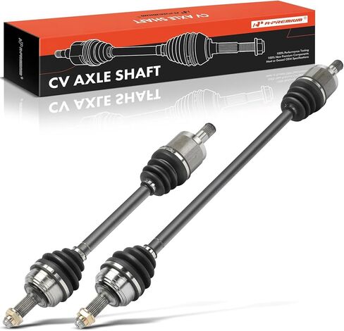 A-Premium Pair (2) Front CV Axle Shaft Assembly - Compatible with Honda Accord 1986 1987 1988 1989, Automatic Transmission, Driver and Passenger Side in Saudi Arabia