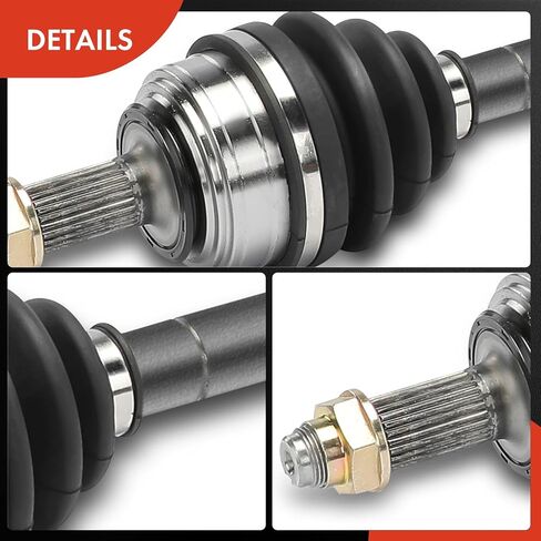 A-Premium Pair (2) Front CV Axle Shaft Assembly - Compatible with Honda Accord 1986 1987 1988 1989, Automatic Transmission, Driver and Passenger Side in Saudi Arabia