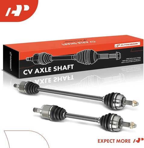 A-Premium Pair (2) Front CV Axle Shaft Assembly - Compatible with Honda Accord 1986 1987 1988 1989, Automatic Transmission, Driver and Passenger Side in Saudi Arabia