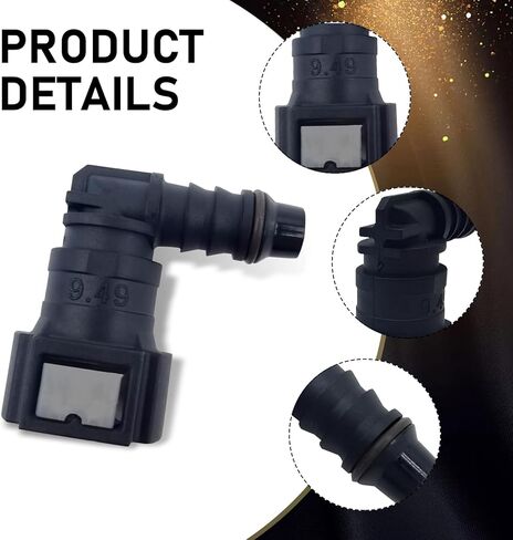 2 PCS Fuel Line Hose Quick Connector, 9.49mm 3/8" to 8mm 5/16" Male & Female Straight Push-On Connector in Saudi Arabia