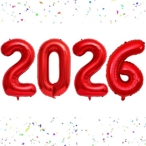 2026 بالونات 16 بوصة سوداء 2026 عدد بالونات بالونات السنة الجديدة لديكورات السنة الجديدة 2026 لوازم حفلات ليلة رأس السنة الجديدة عيد الميلاد وأعياد الميلاد والتخرج in Kuwait