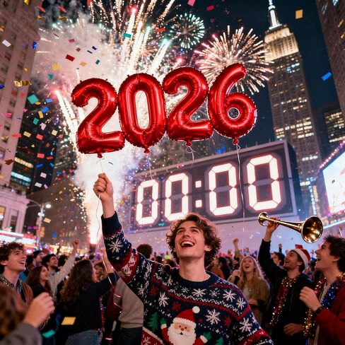 2026 بالونات 16 بوصة سوداء 2026 عدد بالونات بالونات السنة الجديدة لديكورات السنة الجديدة 2026 لوازم حفلات ليلة رأس السنة الجديدة عيد الميلاد وأعياد الميلاد والتخرج in Kuwait