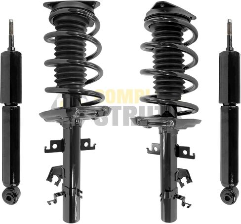 COMPLETESTRUTS - مجموعات دعامة أمامية سريعة كاملة مع نوابض لولبية واستبدال ممتص الصدمات الخلفي لسيارة Nissan Rogue 2014-2020 - مجموعة من 4 قطع in Saudi Arabia