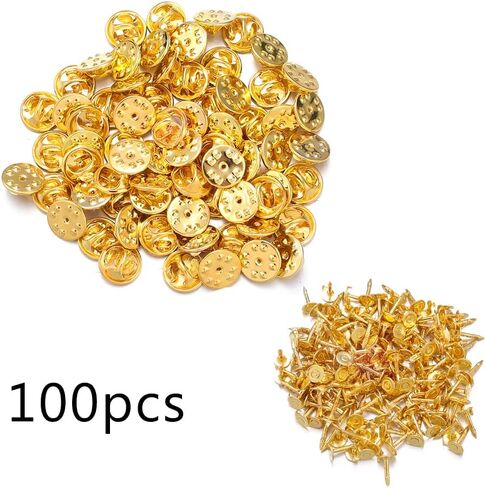 100pcs DIY Brooch Pins Nail Jewelry Metal Accessories Bow Buckle Needle Hand-made Materials in Saudi Arabia