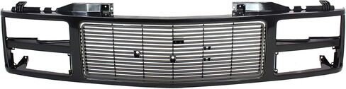 مجموعة الشبكة الأمامية Garage-Pro لسيارة GMC Yukon 1992-1993، K2500 1988-1993، C1500، C2500، Black Grill GM1200391 in Kuwait