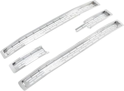 Grille Insert Compatible with 2014-2015 GMC Sierra 1500 BASE/SLE/SLT Silvery Grill Overlay Grill Covers Inserts Plastic(ABS) 4Pcs in Saudi Arabia