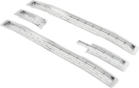 Grille Insert Compatible with 2014-2015 GMC Sierra 1500 BASE/SLE/SLT Silvery Grill Overlay Grill Covers Inserts Plastic(ABS) 4Pcs in Saudi Arabia
