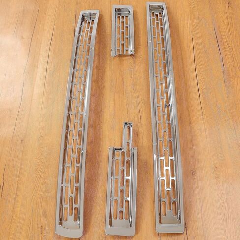 Grille Insert Compatible with 2014-2015 GMC Sierra 1500 BASE/SLE/SLT Silvery Grill Overlay Grill Covers Inserts Plastic(ABS) 4Pcs in Saudi Arabia