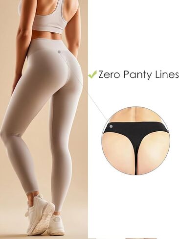 GRANKEE Women's Breathable Seamless Thong Panties No Show Underwear Pack in Kuwait