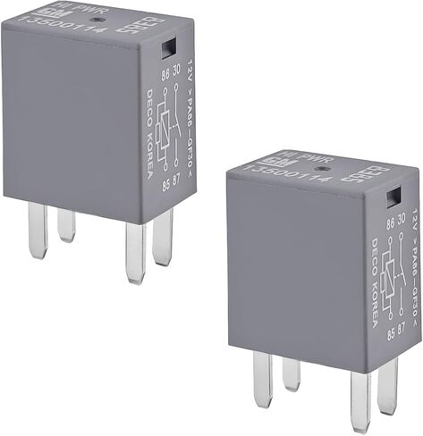 2PCS Car Air Conditioning Relay, OEM#13500114/8385 12V DC 30A High Power 4 Pin Air Conditioner Fan Relays, Multipurpose Automotive Power Accessories, Compatible with XT5 H2 in Saudi Arabia