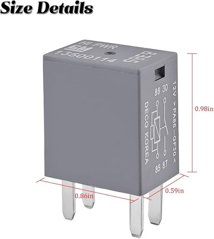 2PCS Car Air Conditioning Relay, OEM#13500114/8385 12V DC 30A High Power 4 Pin Air Conditioner Fan Relays, Multipurpose Automotive Power Accessories, Compatible with XT5 H2 in Saudi Arabia