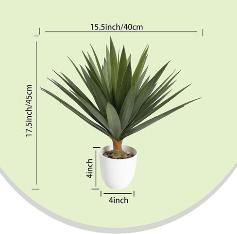 Artificial Dracaena Agave Plant 6FT Tall Faux Agave Tree with 3 Heads in Plastic Pot Indoor Large Fake Yucca Tropical Floor Plants for Home Decor Indoor Outdoor in Kuwait