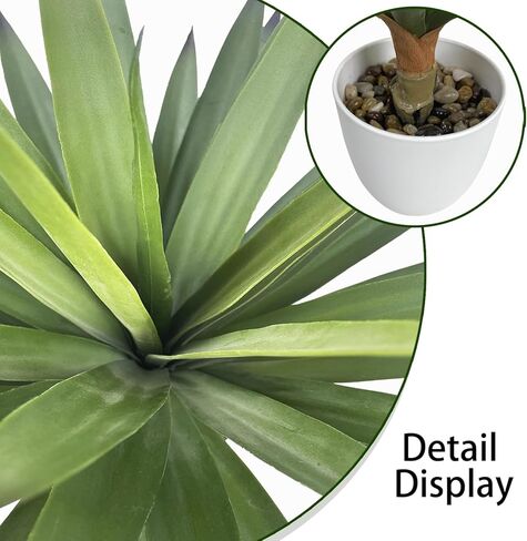 Artificial Dracaena Agave Plant 6FT Tall Faux Agave Tree with 3 Heads in Plastic Pot Indoor Large Fake Yucca Tropical Floor Plants for Home Decor Indoor Outdoor in Kuwait