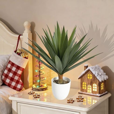 Artificial Dracaena Agave Plant 6FT Tall Faux Agave Tree with 3 Heads in Plastic Pot Indoor Large Fake Yucca Tropical Floor Plants for Home Decor Indoor Outdoor in Kuwait