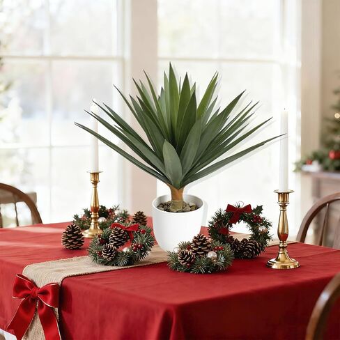 Artificial Dracaena Agave Plant 6FT Tall Faux Agave Tree with 3 Heads in Plastic Pot Indoor Large Fake Yucca Tropical Floor Plants for Home Decor Indoor Outdoor in Kuwait